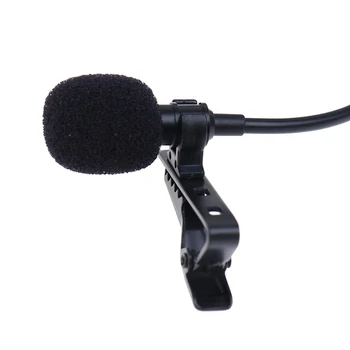 Bærbare Mini-USB-Mikrofon 2m Revers Lavalier Mikrofon Clip-on Knaphul Mikrofon