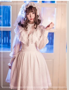 Vintage søde lolita nederdel søde udskrivning palace blonder victorianske nederdel gothic lolita sk kawaii pige tea party prinsesse loli cos