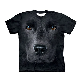 Nyeste Dog face t-shirt 3d-t-shirt til Mænd t-shirt kvinder Tee Trykt kortærmet Top Camiseta O-neck Tee Streetwear Drop Skib