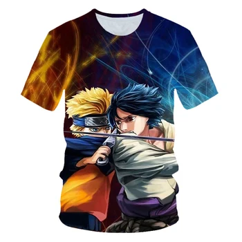 2020 Søde 3D-Tegnefilm T-Shirt børnetøj Sommer Kort Trykt Japan Anime Naruto t-shirt til Drenge Streetwear Teenager Børn Toppe