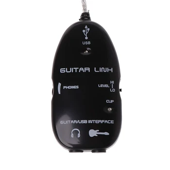 USB-guitar kabel-optagelse adapter lyd-afspiller kort virkninger interface link kabel-guitar lyd afhentning