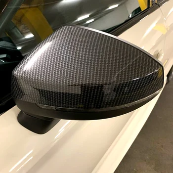 1 Par udvendigt Spejl Dækker For Biler-Audi A3 S3 8V Rs3 Side sidespejl Dækker Caps (Carbon Look sort) 2017 Erstatte 2013-2020