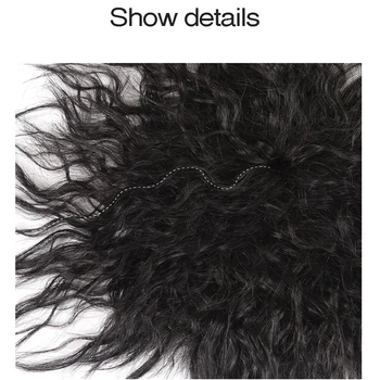 MUMUPI Kvinder Høj Temperatur Syntetisk hår Paryk Klip Kvindelige Paryk Majs varme Naturlige Farver, kort krøllet Clip Lukning Hair Extension