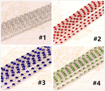 1 værftet SS6 Rhinestone Kæde i Krystal og Pearl (2mm) ,Krystal og Perle med Rhinestone Kæde,Engros Billige og høj Kvalitet