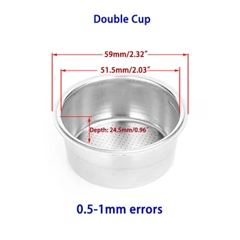 51mm Dobbelt-Kop Kaffemaskine Tryk sikurv til Husholdnings-Og Kaffefaciliteter Dele Non-Tryk Og 2-Cup