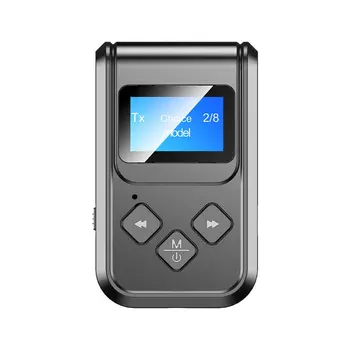 Bluetooth-Sender-Modtager 3,5 mm AUX Stereo Musik Blå Tand 5.0 Wireless Audio Adapter til Bilen, TV på PC Højttalere Adaptador