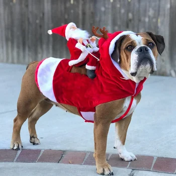 Jul Hund, Kat Kostumer, Sjove Santa Claus Kostume Til Hunde, Katte Nyhed Hund Tøj Chihuahua Pug York shire Tøj