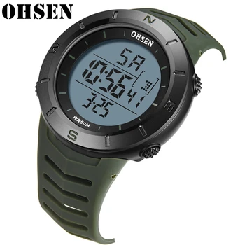OHSEN Reloj Hombre Digital Mænds Sport Ure Mænd Ledede Militære Army Watch Mand Mode Ure Moda Relogio Digitale Ure