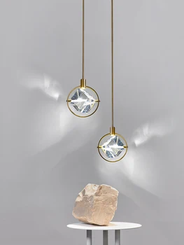 Moderne LED Krystal Lysekrone køkken bar, Pendel lamper Soveværelse sengen indretning, belysning Spisestue Hængende lamper