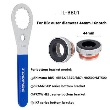 MTB/Cykel krankboks skruenøgle BB krankboks installation og fjernelse værktøj egnet til Shimano/SRAM/IXF/DUB/BSA30