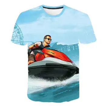 Baby Drenge 3D-T-Shirt gta 5 T-Shirt Gaden Kampen Spil Gta 5 Udskriv Grand Theft Auto Spil til Børn t-Shirt Børn Drenge Cool Tøj
