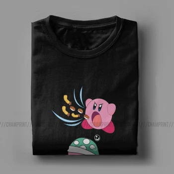 Eat Sleep Erobre Gentag T-Shirts til Mænd Kirby Nostalgi Barndom ACT Spillet Funny Bomuld t-Shirts Rund Hals T-Shirt Gave Idé Toppe