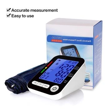 USB-Genopladelige overarm Blood Pressure Monitor Puls Gauge Meter BP puls Rate-Tonometeret Digital LCD-Blodtryksmaaler