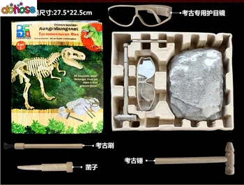 Dinosaur Arkæologiske udgravninger Tyrannosaurus Rex Dinosaur Figur dyr Model udviklingsmæssige Samlet Legetøj Til drenge