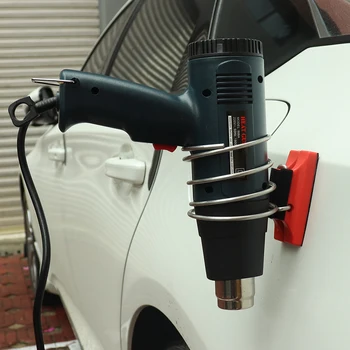 FOSHIO vinyl bil wrap værktøjer kit carbon film installere varm luft pistol auto window tint skraber skraber med værktøj taske bil mærkat værktøj