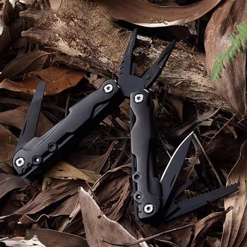 Multifunktionelt værktøj, tænger folde kniv overlevelse udendørs multi formål pocket kniv i rustfrit stål fiskeri tang bit
