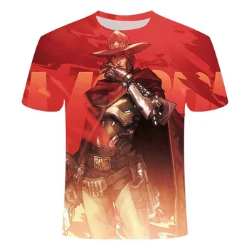 2020 Overwatch 3DT shirt, mænds mode spil battlefield kortærmet t-shirt af 3D-print-plus size tøj