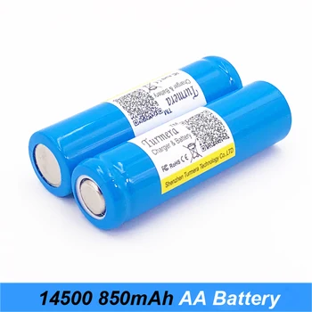 14500 850mAh 3,7 V Li-ion Genopladelige Batterier AA-Batteri Lithium Celle til Led Lommelygte Forlygter Fakkel Mus brug Turmera JY2