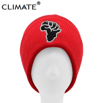 KLIMA-Black Liv Sagen Hat Afrika Afrikanske Knytnæve Beanie Afrikanske Magt Varm Hue HipHop Kintted Street Danser Hat til Afrika