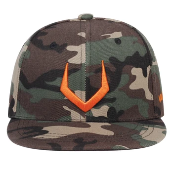 2020 nye horn horn broderi baseball cap mode camouflage stil snapback caps bomuld mænds hip hop hat taktiske hatte