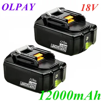 BL1860 Genopladeligt Batteri 12000mah LiIon Batteri Udskiftning Power Tool Batteri til MAKITA BL1880 BL1860 BL1830+3A Oplader