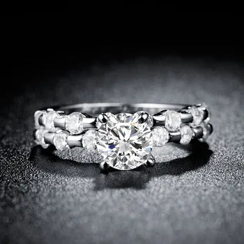 Jellystory luksus 925 sterling sølv smykker ring med AAA zircon ædelsten, guld farve charms ringe til kvinder, mænd bryllupsfest