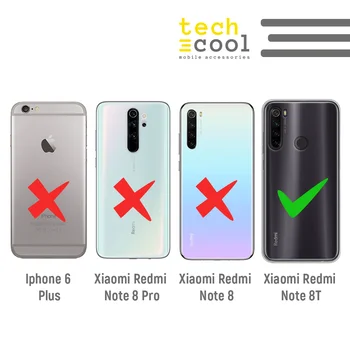 FunnyTech®Stå tilfældet for Xiaomi Silikone bemærk redmi 8T l Stjerner fonden Blå