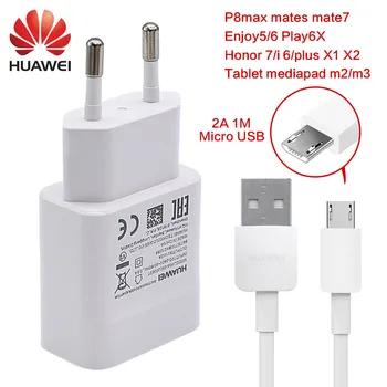 Huawei USB-Oplader Oprindelige Rejse Væggen Mikro-USB-Kabel Mate8 7 G9 P8 max Lite Ære 9 7 6 plus Tablet Mediapad M2 M3 Mate8