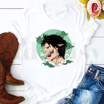 Angreb På Titan Shingeki ingen Kyojin Anime, Manga T-Shirts til Kvinder T-shirt Kort Ærme Overdele Tees Harajuku Vintage Vogue