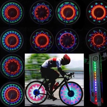 Cykel, Motorcykel Cykel Dæk Dæk Hjul Lys 32 LED-Blitz Talte Lampe Udendørs Cykling Lys For 24 Tommer Hjul