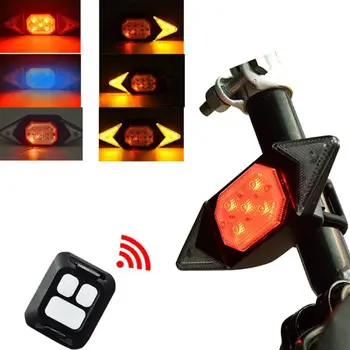 LED Automatisk Retning Indikator Cykel Bageste Baglygte USB-Genopladelige Cykling MTB Cykel Sikkerhed Advarsel blinklys Lys