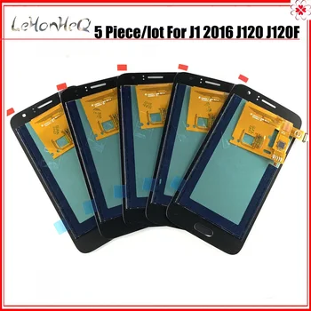 5 Stykke/masse LCD-For Samsung Galaxy J1 2016 J120 J120F J120G J120M LCD-Skærm Touch Digitizer Assembly 4.3