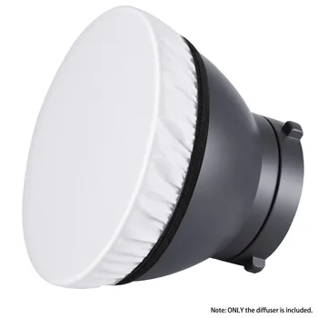 Neewer 2-Pack 7 inches/180mm Blød Hvid Diffuser Sok Blødere Lys Output Perfekt til Studie-Strobe Reflektor Fotografering