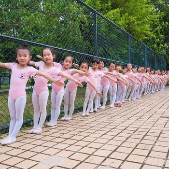 100-160 CM Ballet Kjole til Kvinder, Pige Tøj Dans Kostume Gymnastik Trikot Cotton Stretch Bære Badetøj til Dans Udskrivning