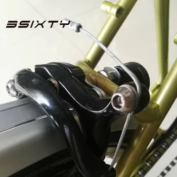 3SIXTY Black & Silver Aluminium Legering Cykel V & Bremse Caliper for Brompton Folde Cykel