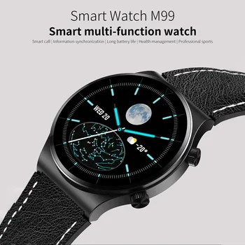 2020 Nye M99 Smart Ur Brugerdefineret opkald Bluetooth Opkald 24h pulsmåler Sport Tilstande 7 Dage Arbejde i Gang med Mænd SmartWatch
