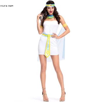 Kvinde Dronningen af Egyptiske Cleopatra Cosplay Kvindelige Halloween Gudinde Kostume til Karneval Purim parade Natklub Rolle Spil party dress