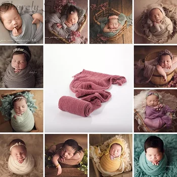 Nyfødt Fotografering Rekvisitter Strække Wraps Baby Pige Dreng Photo Shoot Udgør Wraps bebe fotoshooting Baby Foto Rekvisitter, Tilbehør