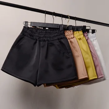 2019 Nye Sommer Kvinder High-waisted Slank Shorts Elastisk Talje Løs og Stor Størrelse Shorts