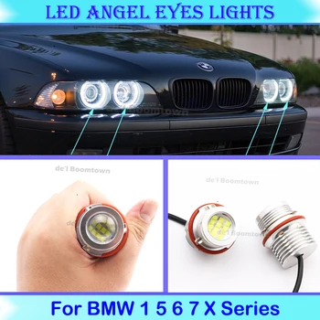 120W LED Bil Halo Rings Angel Eyes Pærer Til BMW 1 6 5 7 X Serie E60 E61 E63, E64 E65 E66 E39 E83 X3 X5 E53 Forlygter Lamper
