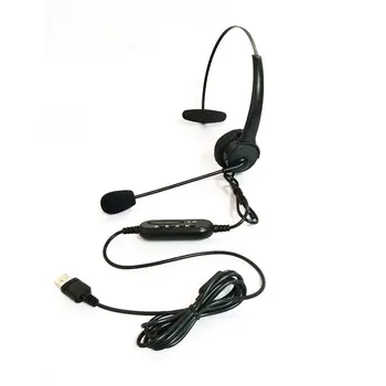 2020 Hot USB-Headset med Mikrofon Roterbare og Justerbare Støj Annullering Øretelefon Call Center Headset Hovedtelefon til Bærbare PC 32