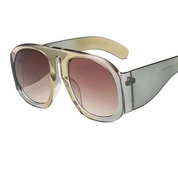 Stor ramme pilot Kvindelige Solbriller Mode Luksus Brand klar Solbriller Mænd, oversized solbriller til sommer kvinder mænd
