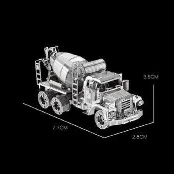 3D-Puslespil Metal Model Kit Cement Mixer Engineering Samling af Køretøj DIY-Laser Cut Toy Præfabrikerede Puslespil Modeller-Legetøj for Voksne