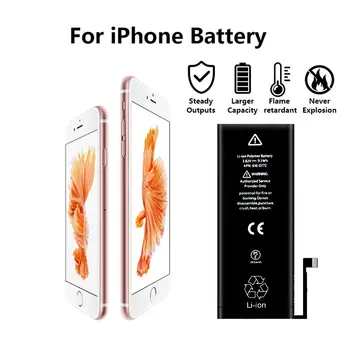 Ny AAA Grade Telefonens batteri Til iPhone 5S 6 6S 6P 6SP 7 8 Plus X XS XS-XR Antal Udskiftning indbygget lithium batteri