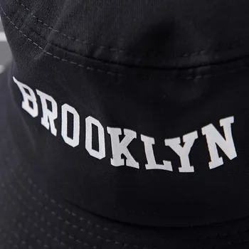 2021 Sommeren Brev Brooklyn Mønster Trist Drenge Bucket Hat Kvinder Fisker Caps Mænd Stor Størrelse Offentlig Rejse Solhatte