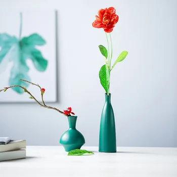 Enkle, Nordiske stil Mini Flower Basket blomstervaser Origami Plast Vase-Flaske Efterligning Keramik Flower Pot Dekoration Hjem