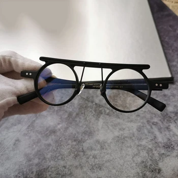 Acetat Briller Ramme Mænd Kvinder Vintage Små Runde Briller Mand Optisk Recept Briller Rammer Klare Briller Oculos