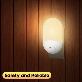 Smuxi AC 100-240V LED PIR bevægelsesføler Smart Nat-Lys til Badeværelse Hjem Lampe Belysning Pære OS UK EU Plug Varm Hvid