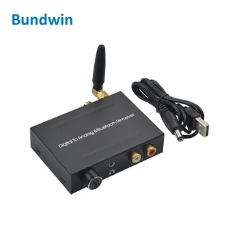 192Khz Digital Til Analog Audio Bluetooth-DAC Converter Med Bluetooth-Modtager Optisk Toslink Coaxial-Til-RCA 3,5 mm Jack Adapter