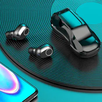 Trådløse Hovedtelefoner TWS Bærbare Bluetooth-5.0 Trådløse Stereo-Sport Hovedtelefoner til iOS/Android-Telefon беспроводные наушники 2020